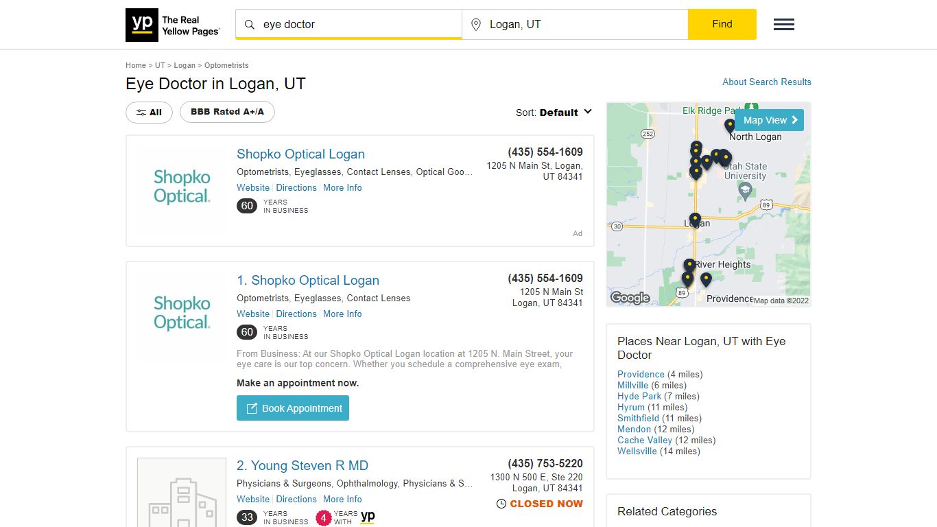 Best 30 Eye Doctor in Logan, UT with Reviews - YP.com - Yellow Pages