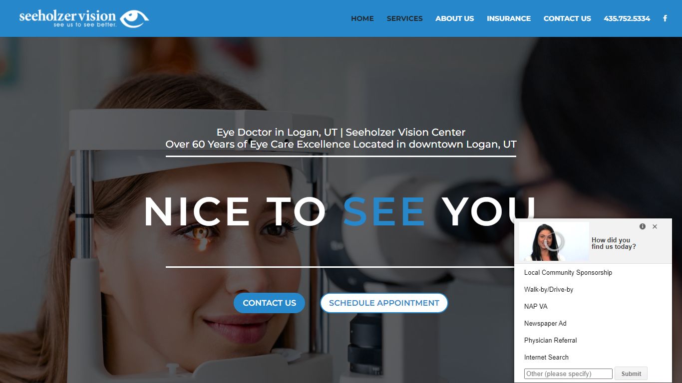 Seeholzer Vision Center | Eye Doctor in Logan, UT